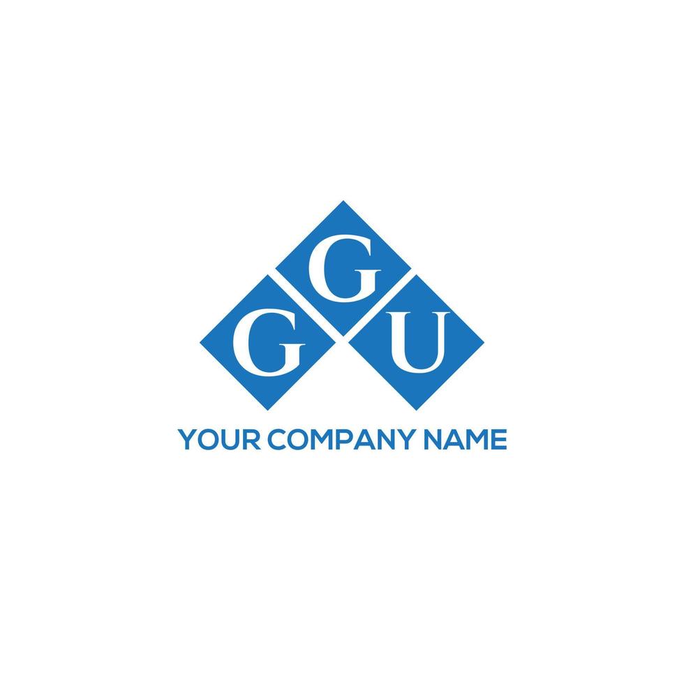 ggu brev logotyp design på vit bakgrund. ggu kreativa initialer brev logotyp koncept. ggu bokstavsdesign. vektor