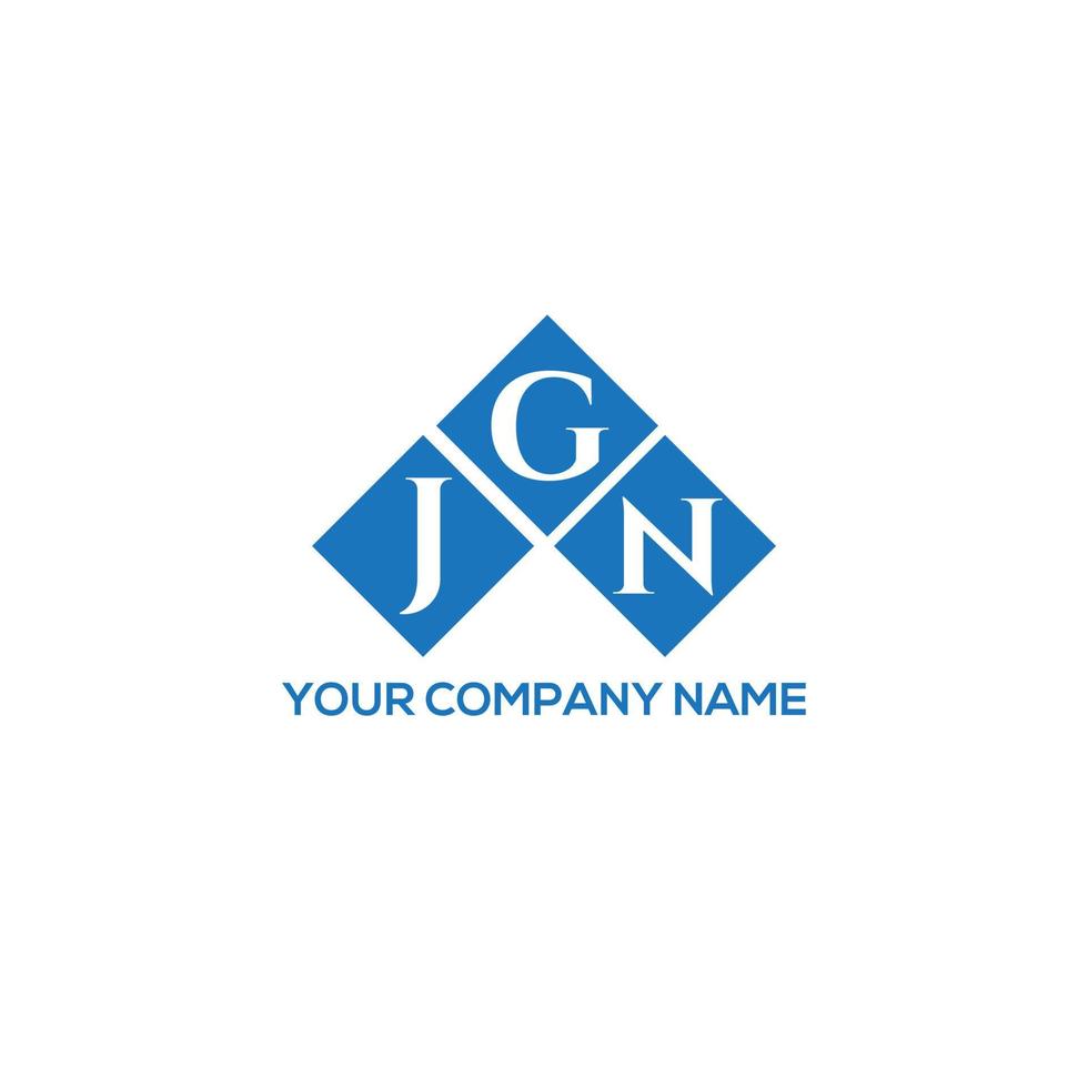 jgn brev logotyp design på vit bakgrund. jgn kreativa initialer bokstavslogotyp koncept. jgn bokstavsdesign. vektor