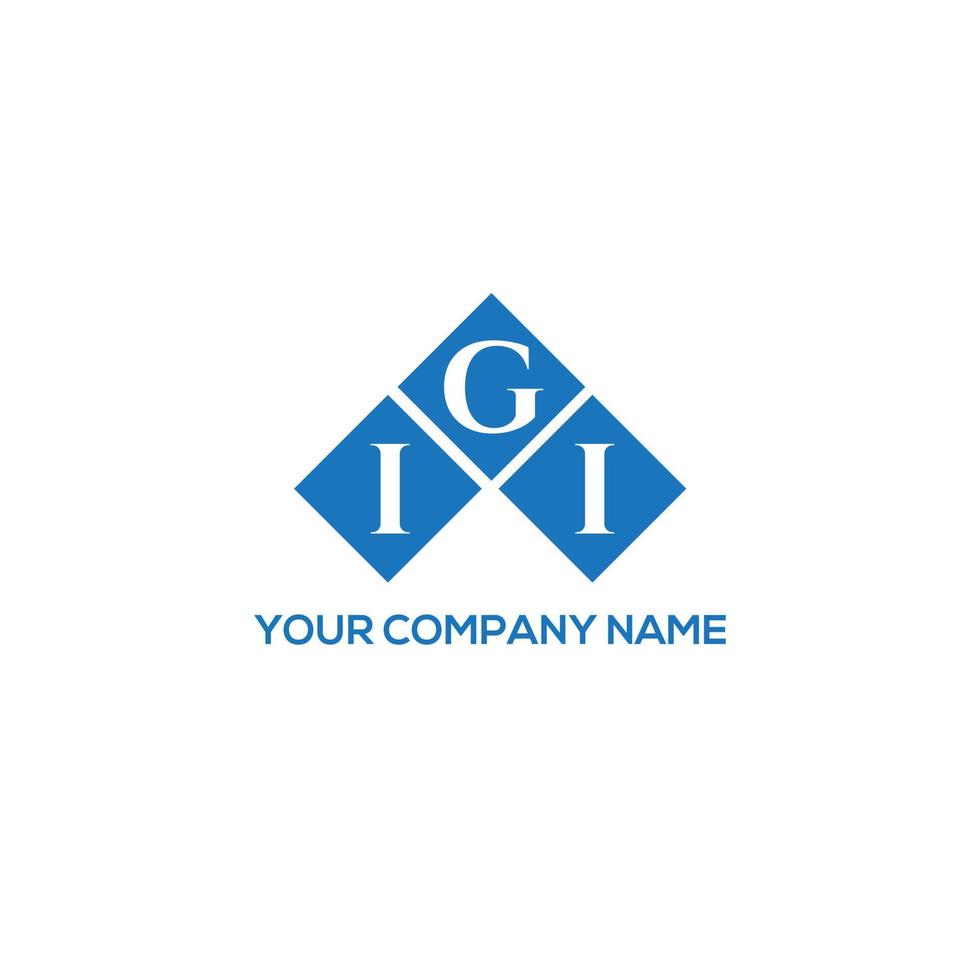 igi brev logotyp design på vit bakgrund. igi kreativa initialer brev logotyp koncept. igi-bokstavsdesign. vektor
