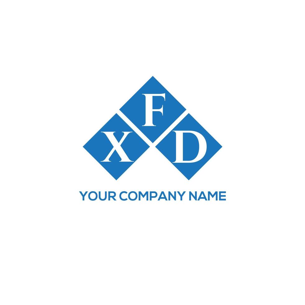 xfd brev logotyp design på vit bakgrund. xfd kreativa initialer bokstavslogotyp koncept. xfd bokstavsdesign. vektor