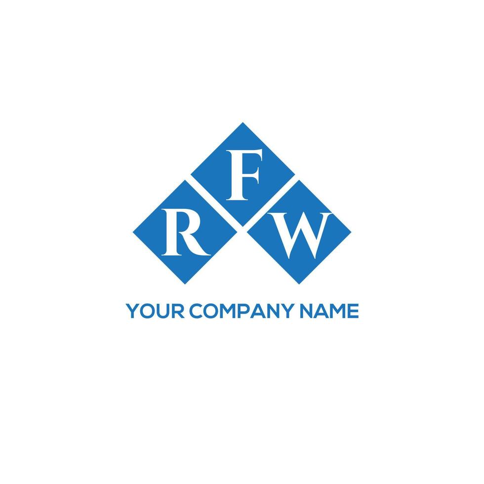 frw-Buchstaben-Logo-Design auf weißem Hintergrund. frw kreative Initialen schreiben Logo-Konzept. frw Briefgestaltung. vektor