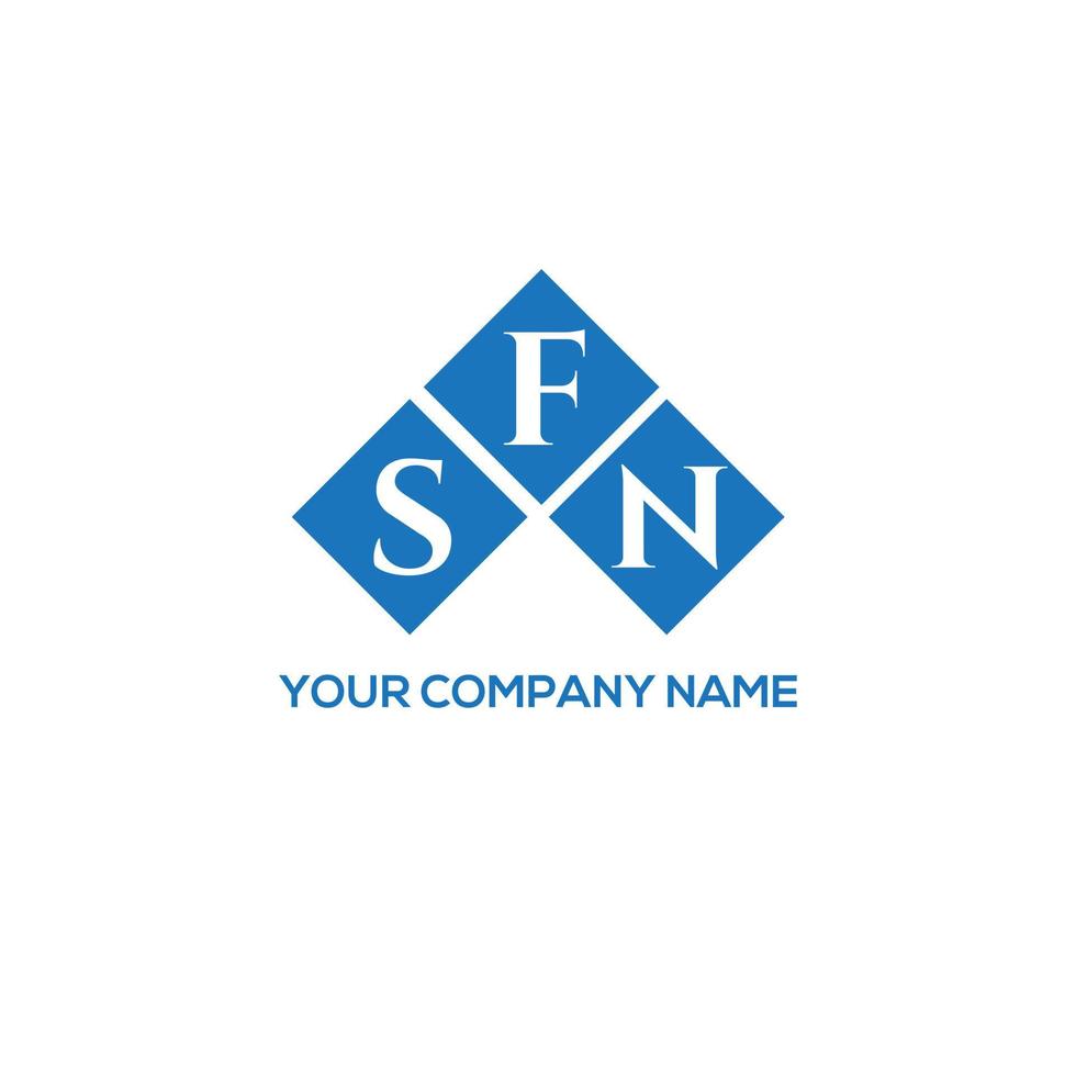 sfn brev logotyp design på vit bakgrund. sfn kreativa initialer bokstavslogotyp koncept. sfn bokstavsdesign. vektor