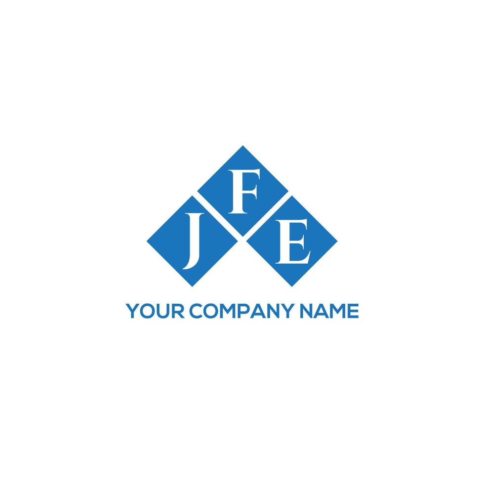 jfe brev logotyp design på vit bakgrund. jfe kreativa initialer brev logotyp koncept. jfe bokstavsdesign. vektor