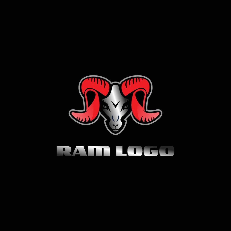 ram logotyp, maskot team vektor