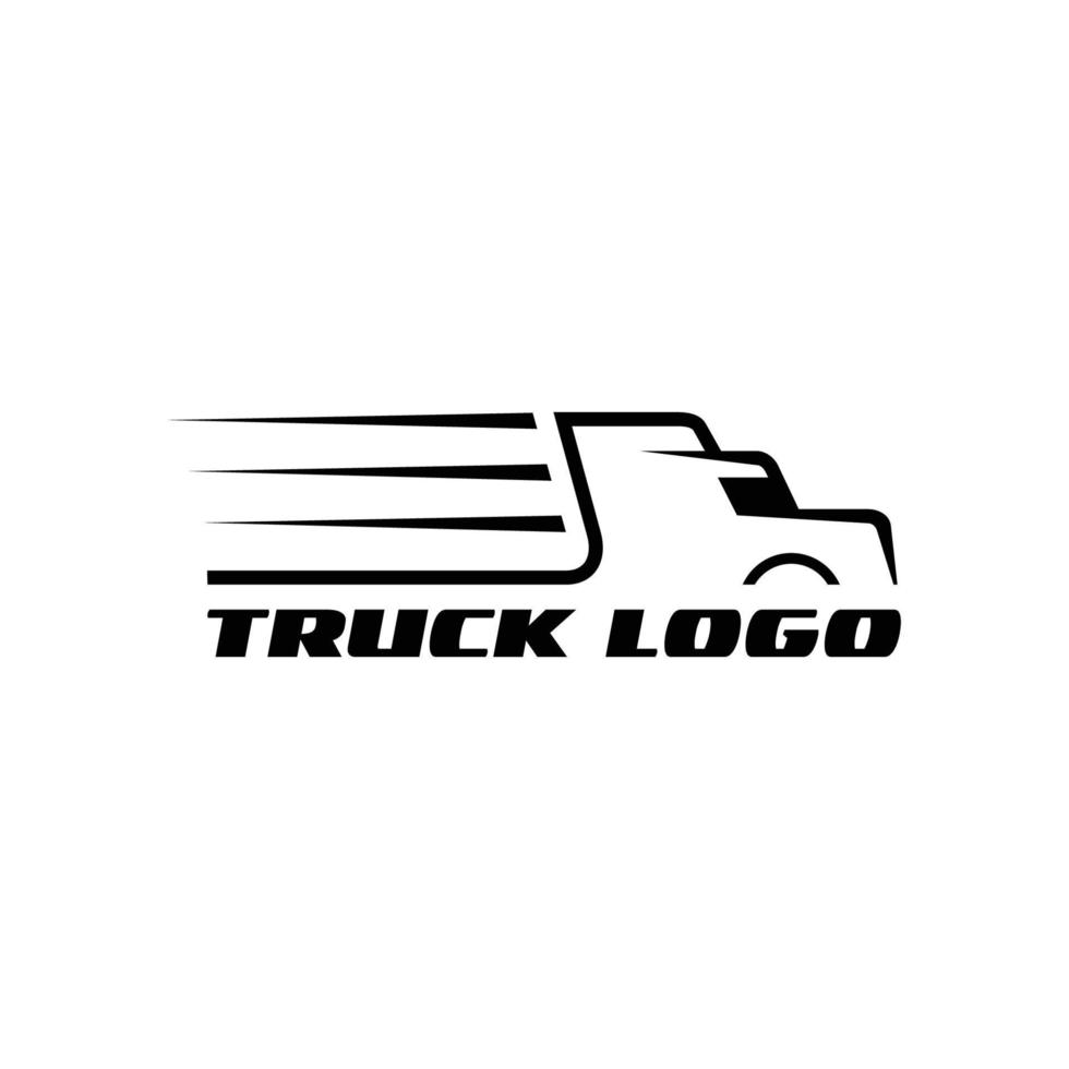 LKW-Silhouette abstrakte Logo-Vorlage Vektor-Illustration vektor