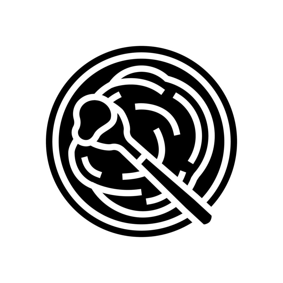 pürieren sie spinat glyph symbol vektorillustration vektor