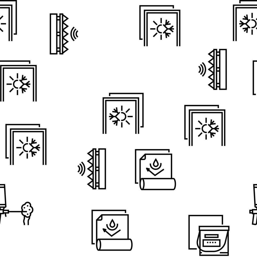 isolering byggnad vektor seamless mönster