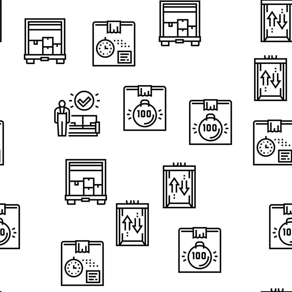 Mover-Express-Service-Vektor nahtloses Muster vektor
