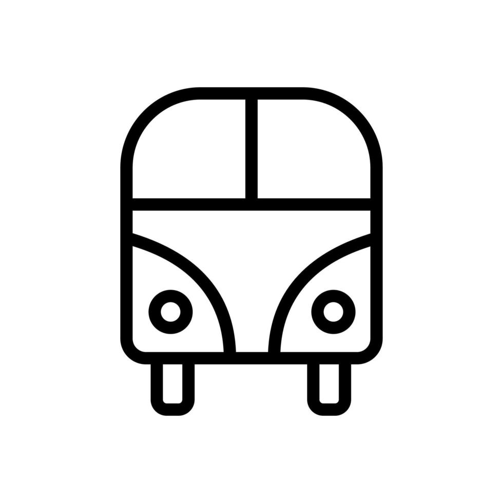 buss ikon vektor. isolerade kontur symbol illustration vektor