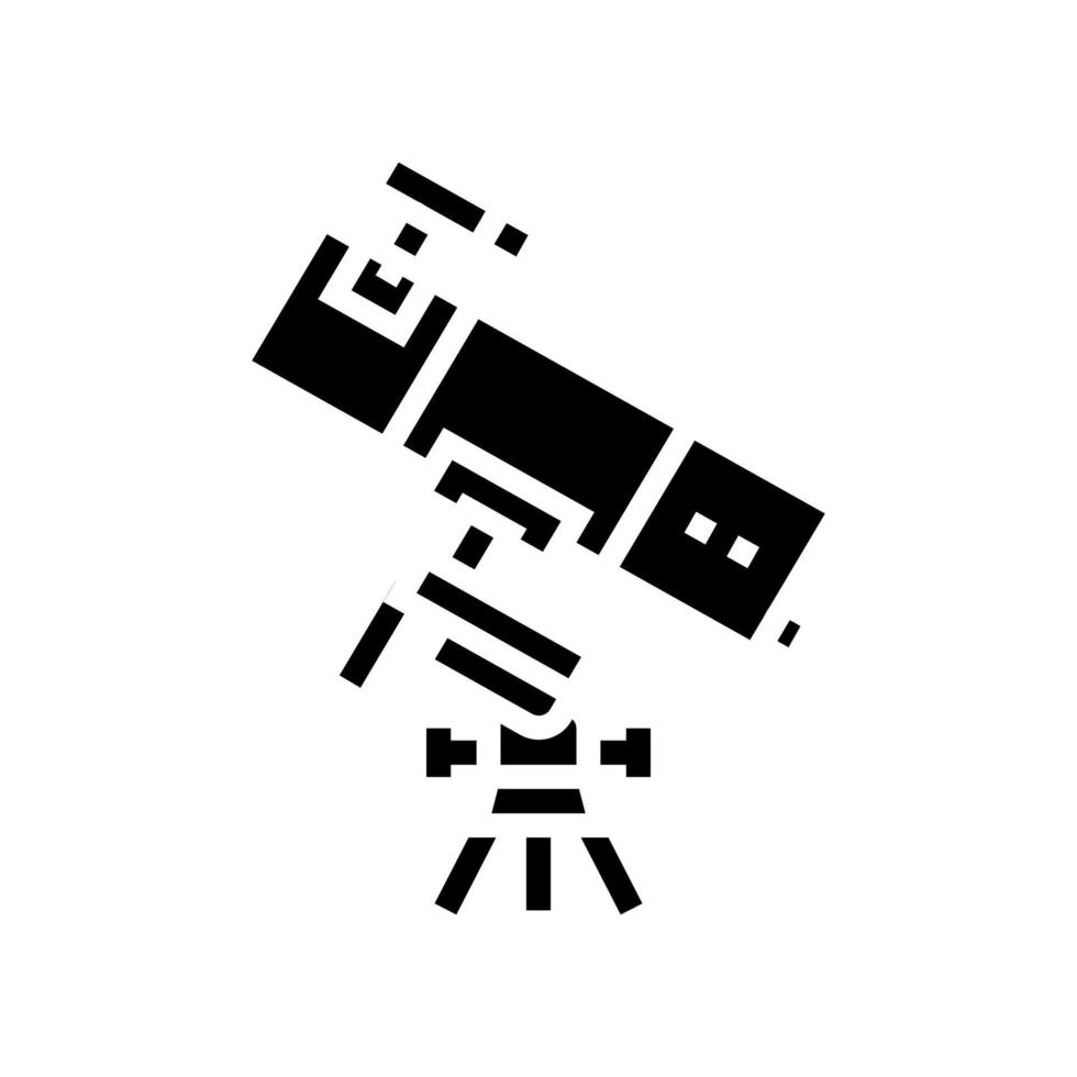 Astrologie Geek Glyphe Symbol Vektor Illustration Zeichen