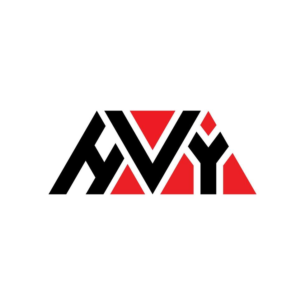 hvy Dreiecksbuchstaben-Logo-Design mit Dreiecksform. hvy Dreieck-Logo-Design-Monogramm. hvy-Dreieck-Vektor-Logo-Vorlage mit roter Farbe. hvy dreieckiges Logo einfaches, elegantes und luxuriöses Logo. hvy vektor