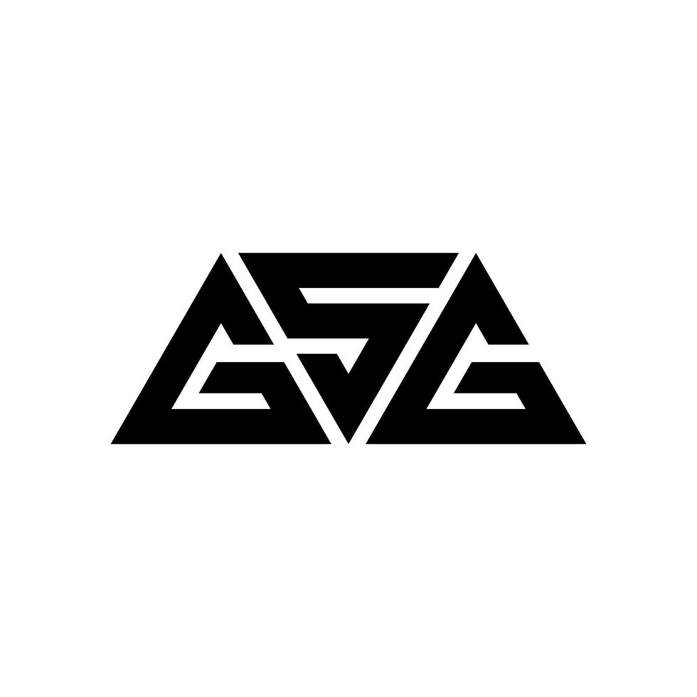 Gsg-Dreieck-Buchstaben-Logo-Design mit Dreiecksform. Gsg-Dreieck-Logo-Design-Monogramm. Gsg-Dreieck-Vektor-Logo-Vorlage mit roter Farbe. gsg dreieckiges logo einfaches, elegantes und luxuriöses logo. gsg vektor