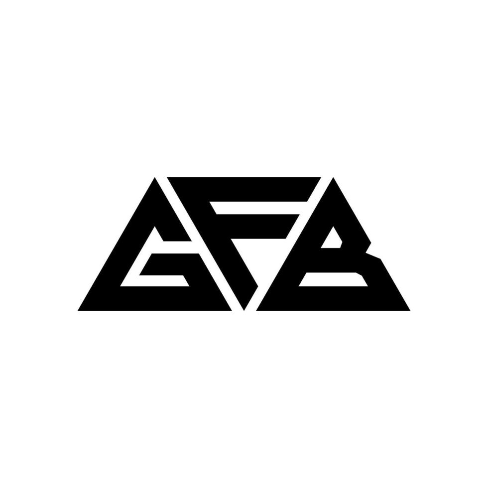 gfb Dreiecksbuchstaben-Logo-Design mit Dreiecksform. GFB-Dreieck-Logo-Design-Monogramm. GFB-Dreieck-Vektor-Logo-Vorlage mit roter Farbe. gfb dreieckiges Logo einfaches, elegantes und luxuriöses Logo. gfb vektor