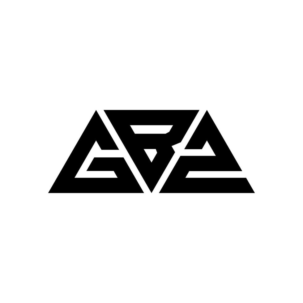 gbz-Dreieck-Buchstaben-Logo-Design mit Dreiecksform. gbz-Dreieck-Logo-Design-Monogramm. gbz-Dreieck-Vektor-Logo-Vorlage mit roter Farbe. gbz dreieckiges Logo einfaches, elegantes und luxuriöses Logo. gbz vektor