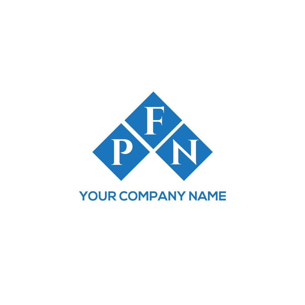 pfn-Buchstaben-Logo-Design auf weißem Hintergrund. pfn kreative Initialen schreiben Logo-Konzept. pfn Briefgestaltung. vektor