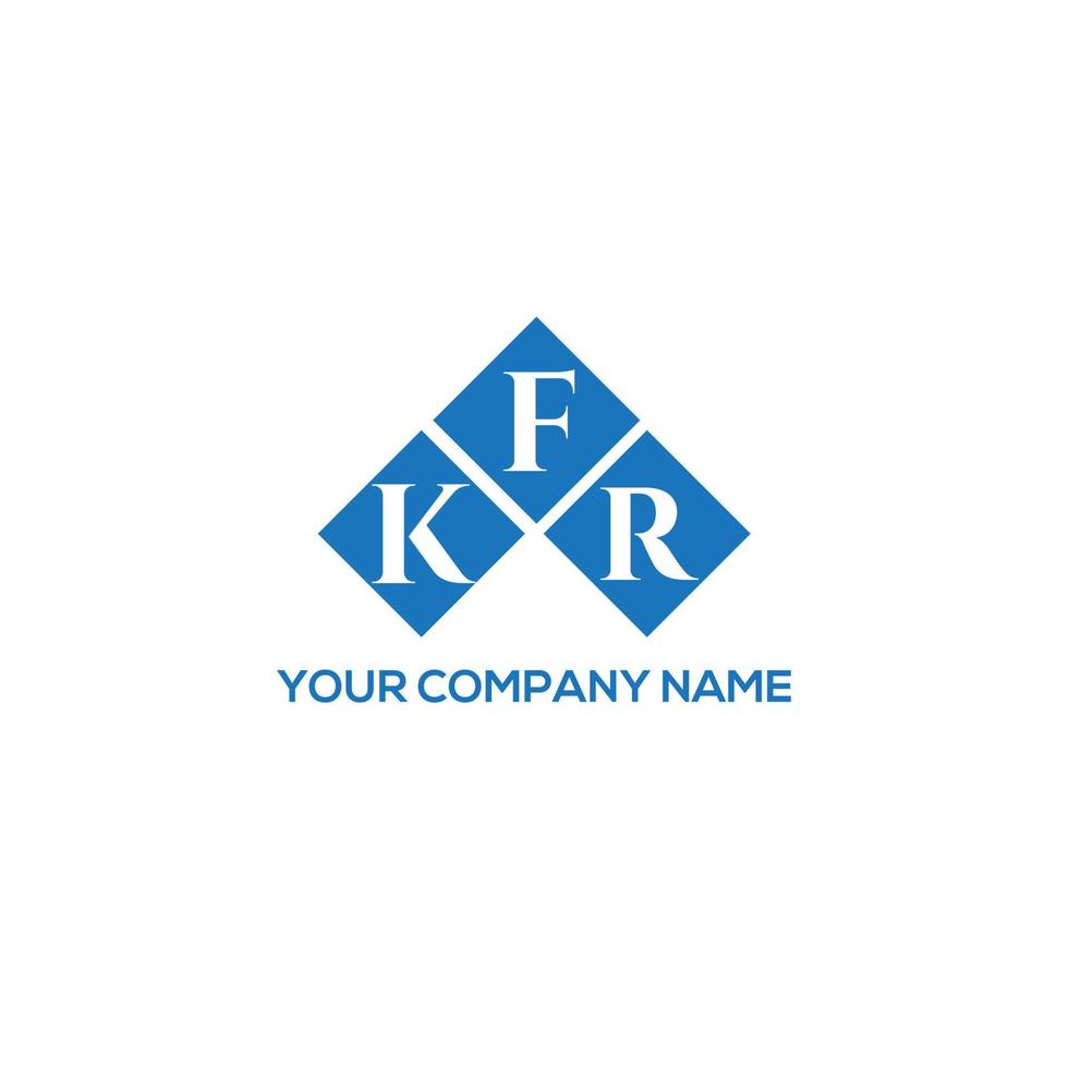 kfr brev logotyp design på vit bakgrund. kfr kreativa initialer brev logotyp koncept. kfr bokstavsdesign. vektor