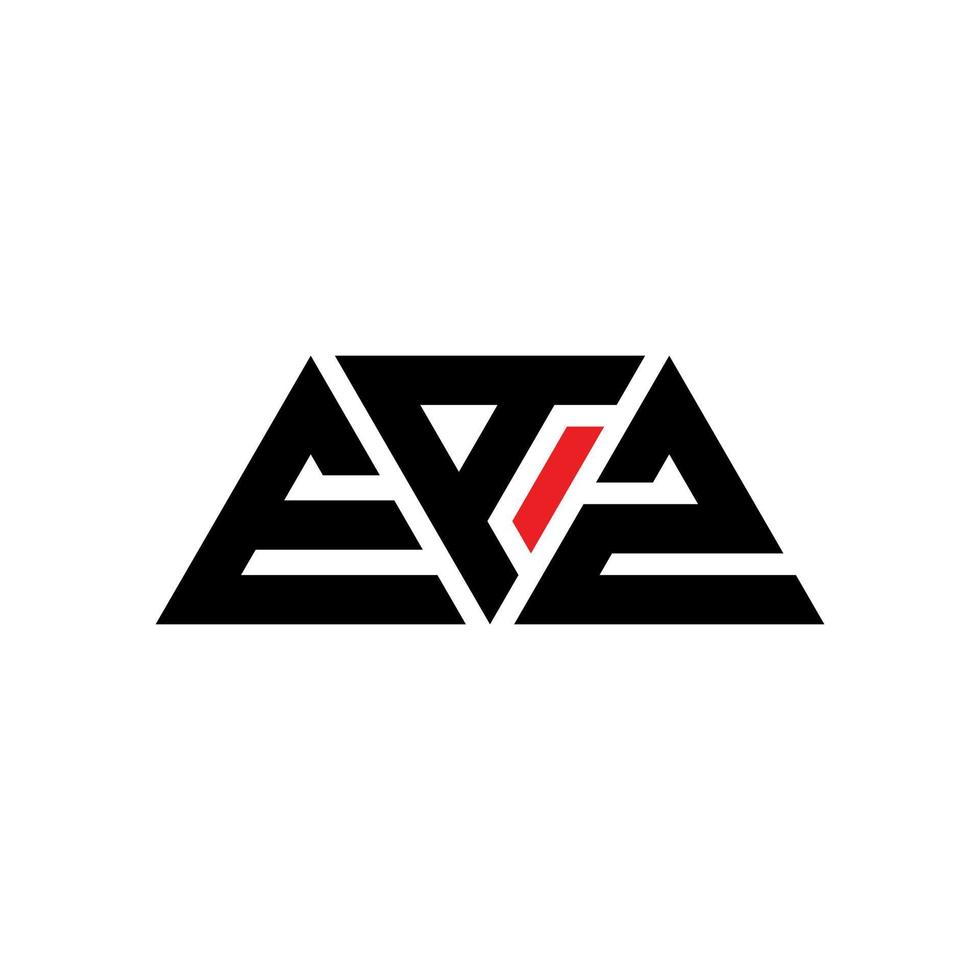 eaz-Dreieck-Buchstaben-Logo-Design mit Dreiecksform. eaz-Dreieck-Logo-Design-Monogramm. EAZ-Dreieck-Vektor-Logo-Vorlage mit roter Farbe. eaz dreieckiges Logo einfaches, elegantes und luxuriöses Logo. eaz vektor