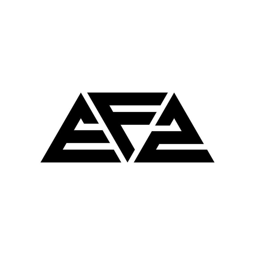 efz-Dreieck-Buchstaben-Logo-Design mit Dreiecksform. efz-Dreieck-Logo-Design-Monogramm. efz-Dreieck-Vektor-Logo-Vorlage mit roter Farbe. efz dreieckiges Logo einfaches, elegantes und luxuriöses Logo. efz vektor