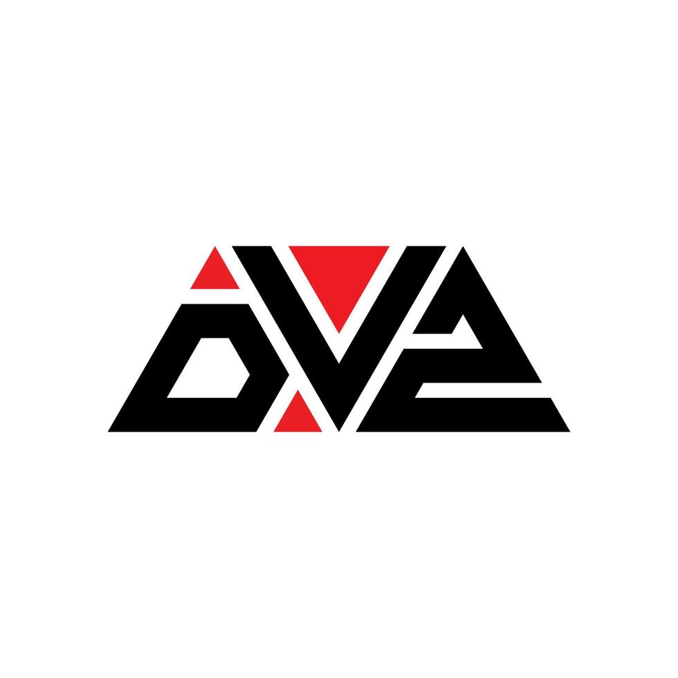 dvz-Dreieck-Buchstaben-Logo-Design mit Dreiecksform. DVZ-Dreieck-Logo-Design-Monogramm. DVZ-Dreieck-Vektor-Logo-Vorlage mit roter Farbe. dvz dreieckiges Logo einfaches, elegantes und luxuriöses Logo. dvz vektor