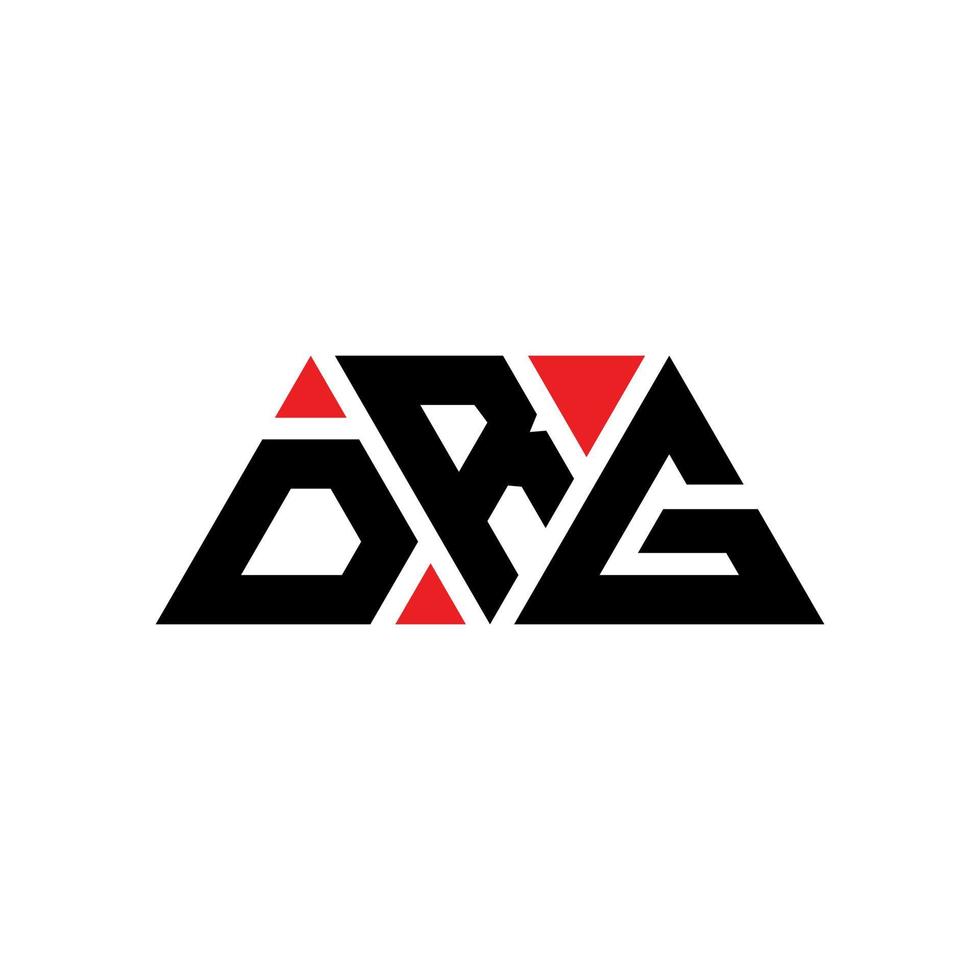 drg-Dreieck-Buchstaben-Logo-Design mit Dreiecksform. drg-Dreieck-Logo-Design-Monogramm. drg-Dreieck-Vektor-Logo-Vorlage mit roter Farbe. drg dreieckiges Logo einfaches, elegantes und luxuriöses Logo. drg vektor