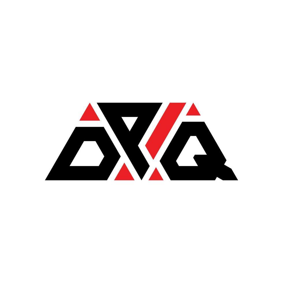 dpq triangel bokstavslogotypdesign med triangelform. dpq triangel logotyp design monogram. dpq triangel vektor logotyp mall med röd färg. dpq triangulär logotyp enkel, elegant och lyxig logotyp. dpq