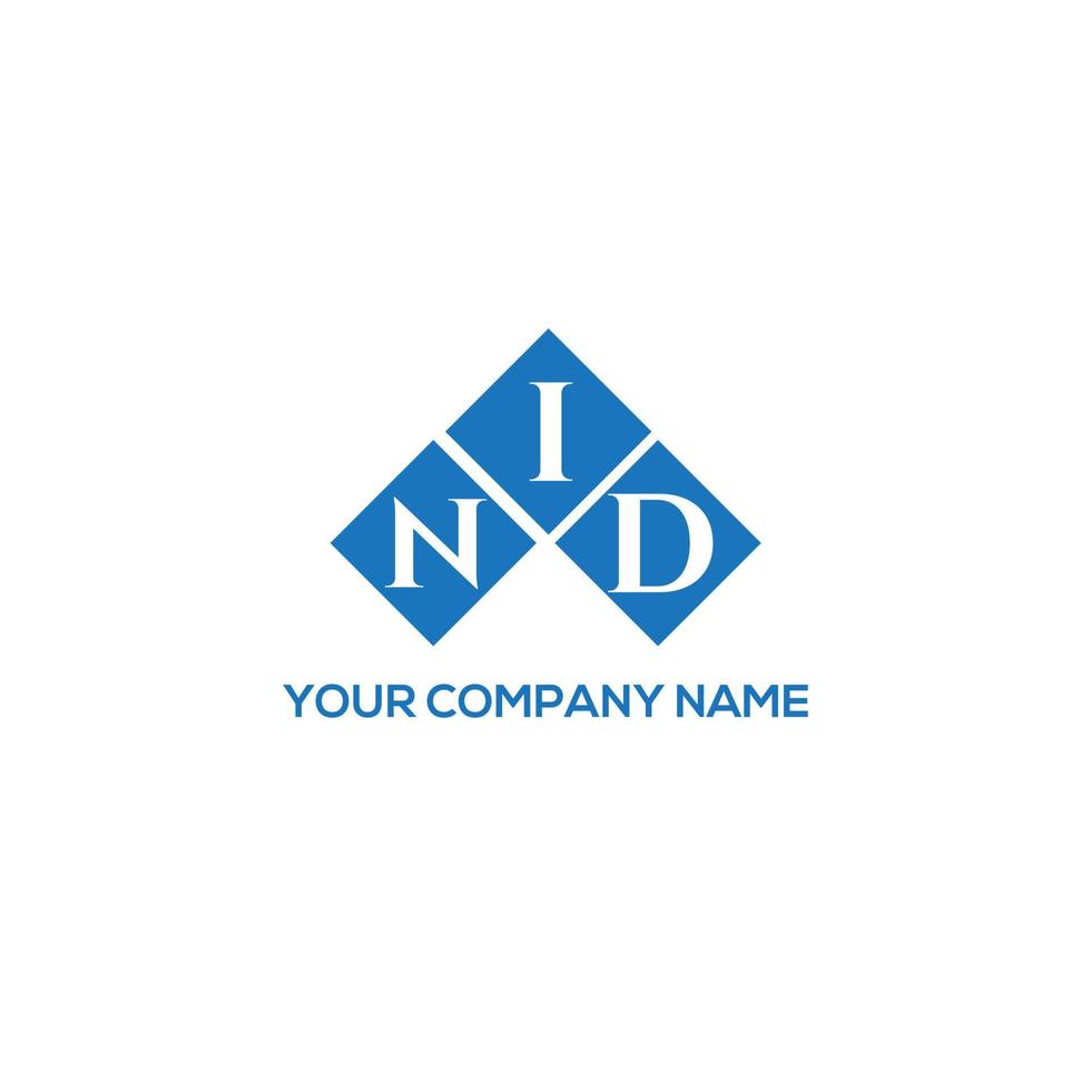 nid-Buchstaben-Logo-Design auf weißem Hintergrund. nid kreative Initialen schreiben Logo-Konzept. nid Briefgestaltung. vektor