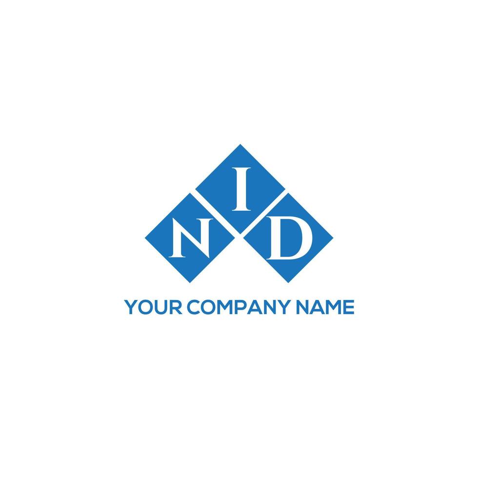 nid brev logotyp design på vit bakgrund. nid kreativa initialer brev logotyp koncept. nid bokstavsdesign. vektor