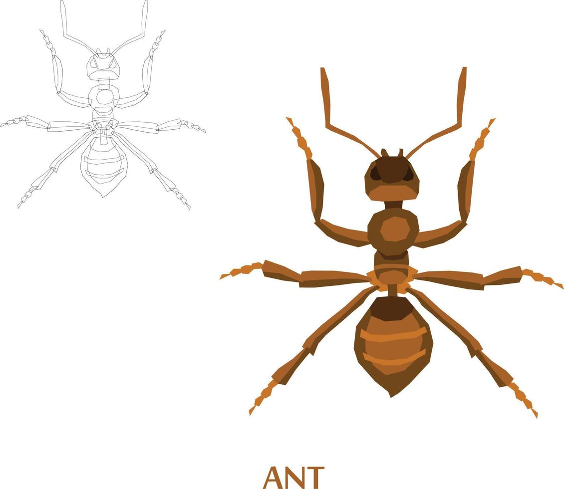 Insektenskizze zur Vektorgrafik vektor