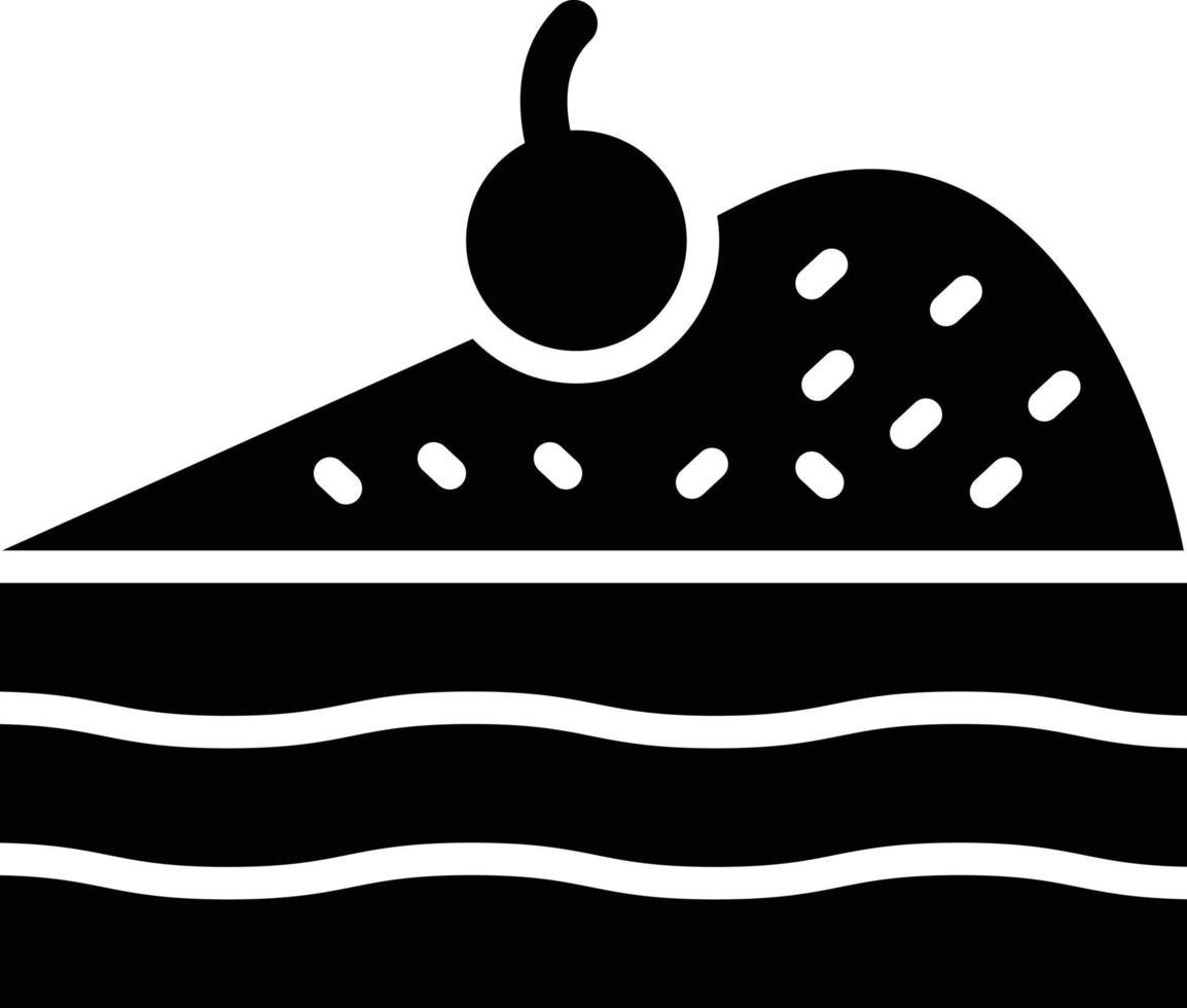 Kuchen Stück Vektor Icon Design Illustration