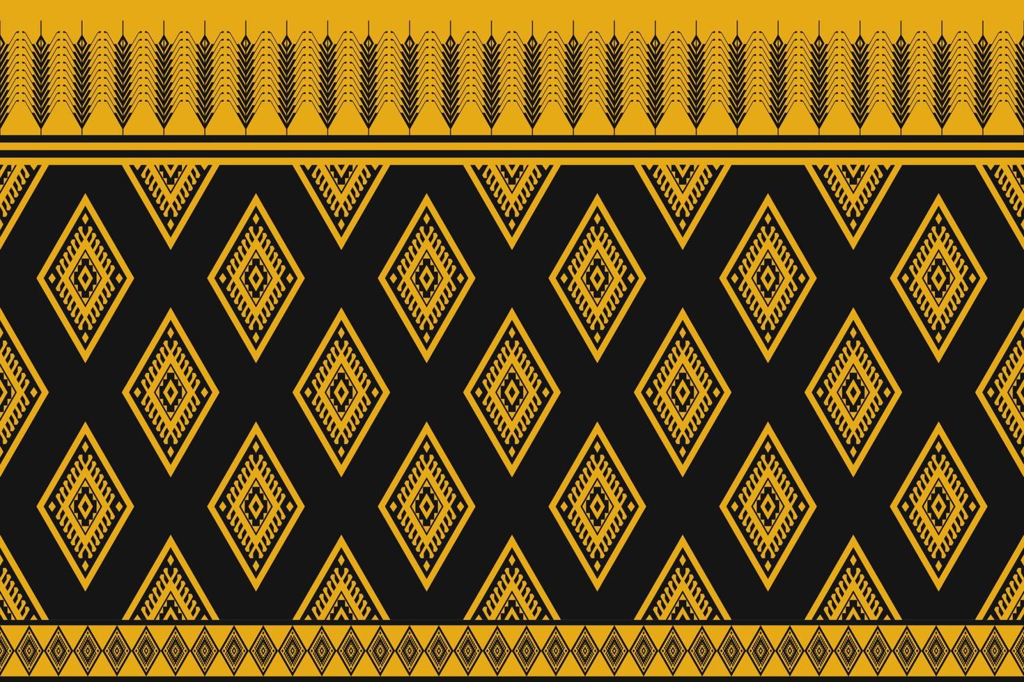 etnisk abstrakt gul mönsterkonst. sömlösa mönster i tribal, folklig broderi och mexikansk stil. geometrisk randig. design för bakgrund, tapeter, vektorillustration, tyg, kläder, matta vektor