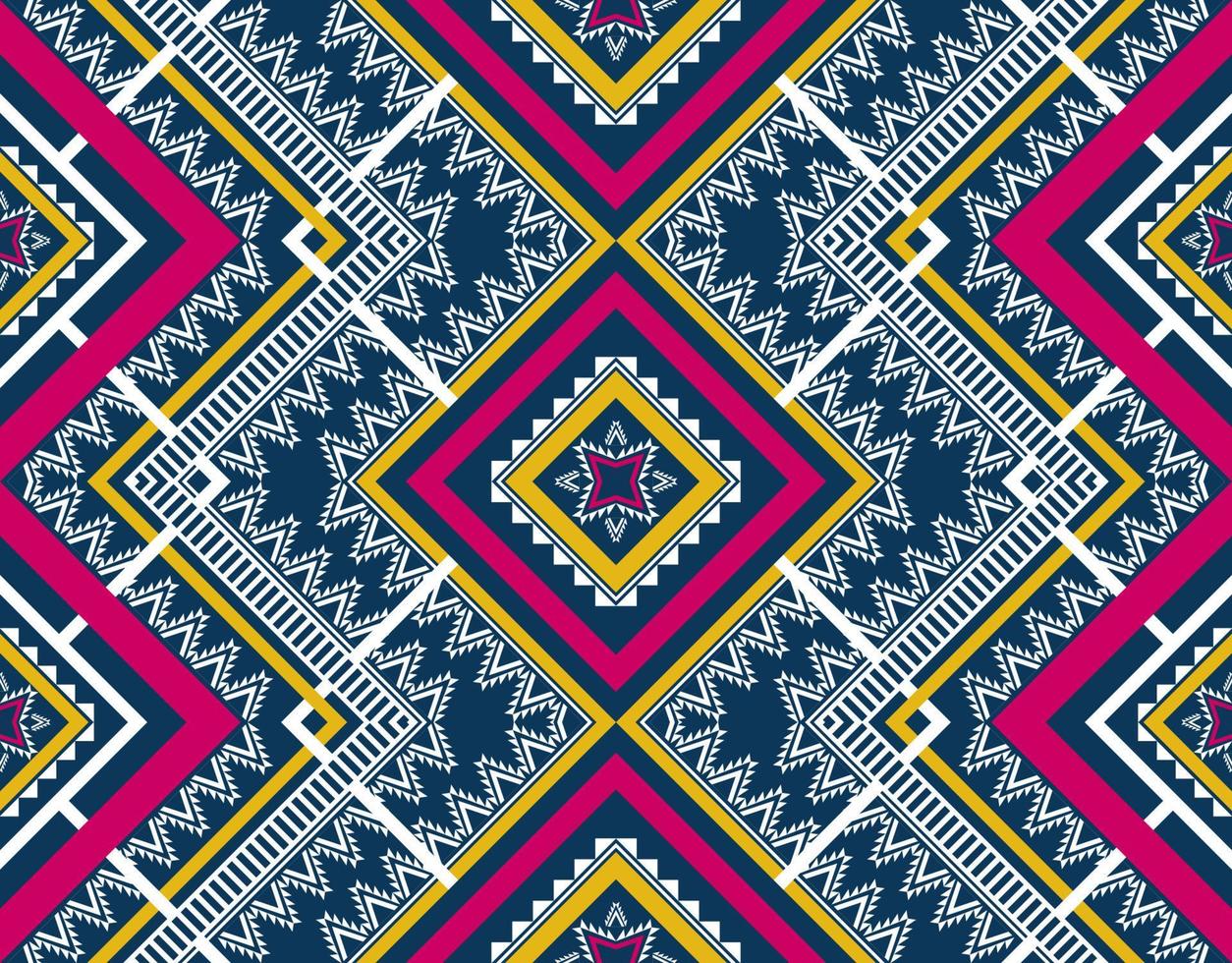 geometriska etniska sömlösa mönster traditionella. design för bakgrund, tapeter, vektorillustration, textil, tyg, kläder, batik, matta, broderi. vektor