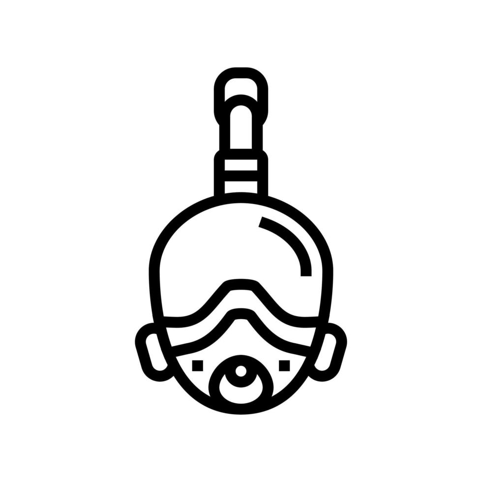 Tauchmaske Symbol Leitung Vektor Illustration Zeichen