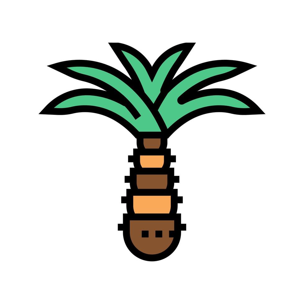 Palme Farbe Symbol Vektor Illustration