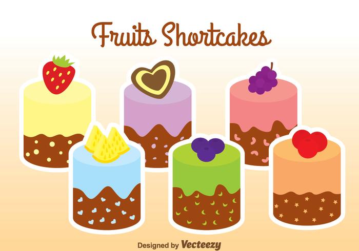 Frukter Shortcakes vektor