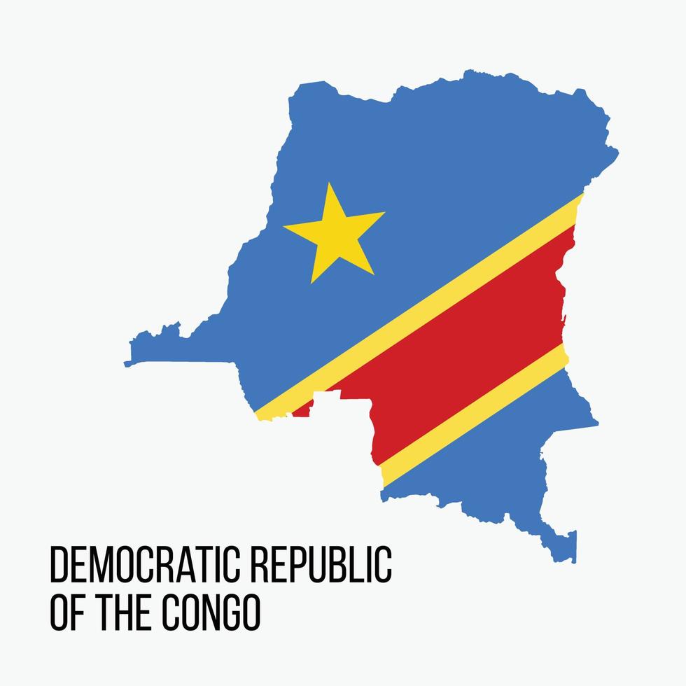 Kongo-Vektorkarte vektor