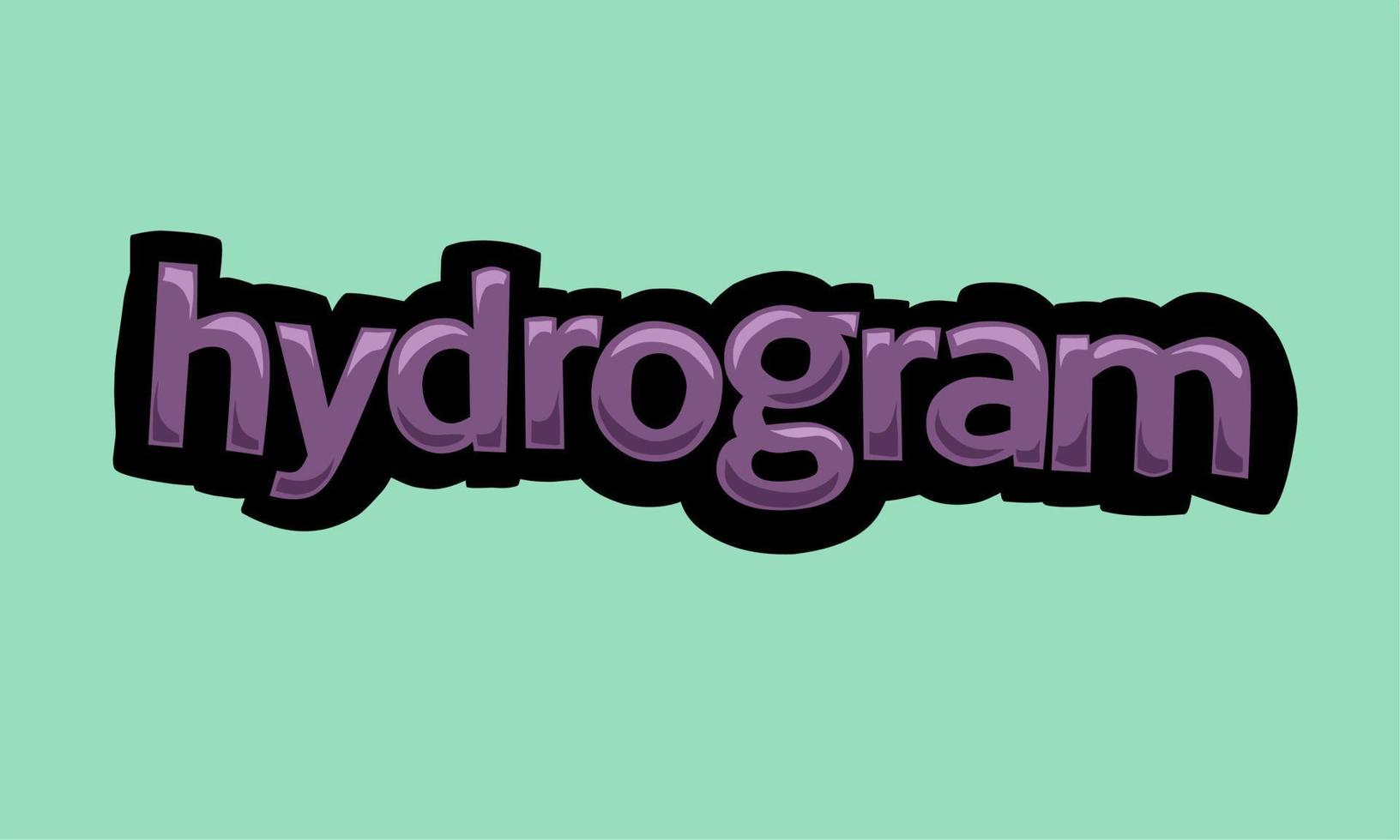 Hydrogramm Hintergrund schreiben Vektordesign vektor