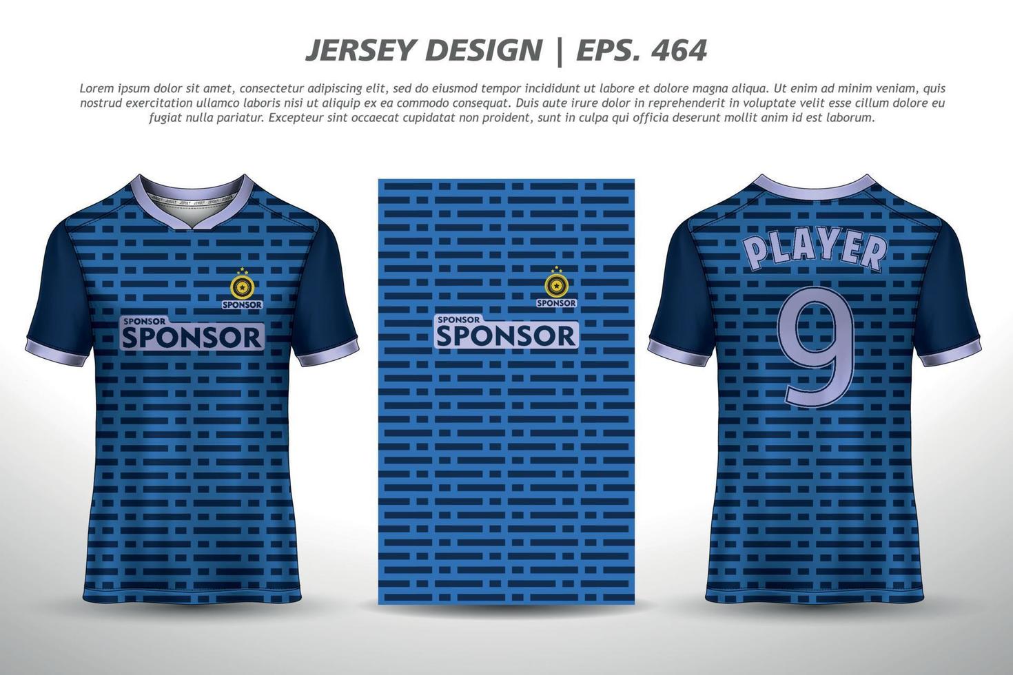 jersey design sublimering t-shirt premium geometriskt mönster otrolig vektorsamling för fotboll fotboll racing cykling spel motocross sport vektor