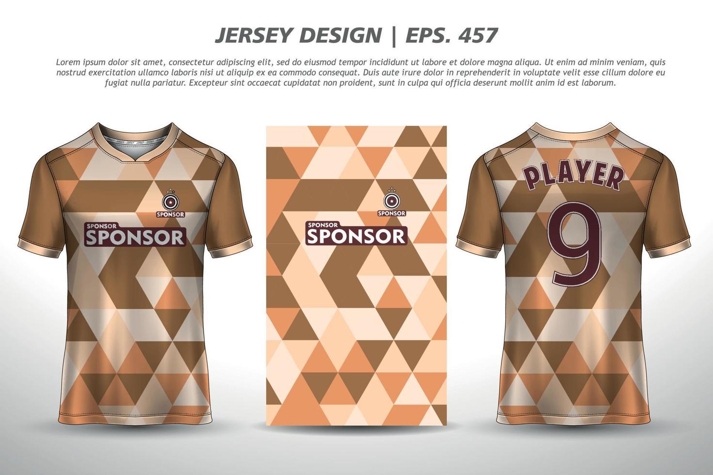 fotbollströja fotboll design sublimation sport t-shirt design premium vektorkollektion för racing, cykling, spel, motocross vektor