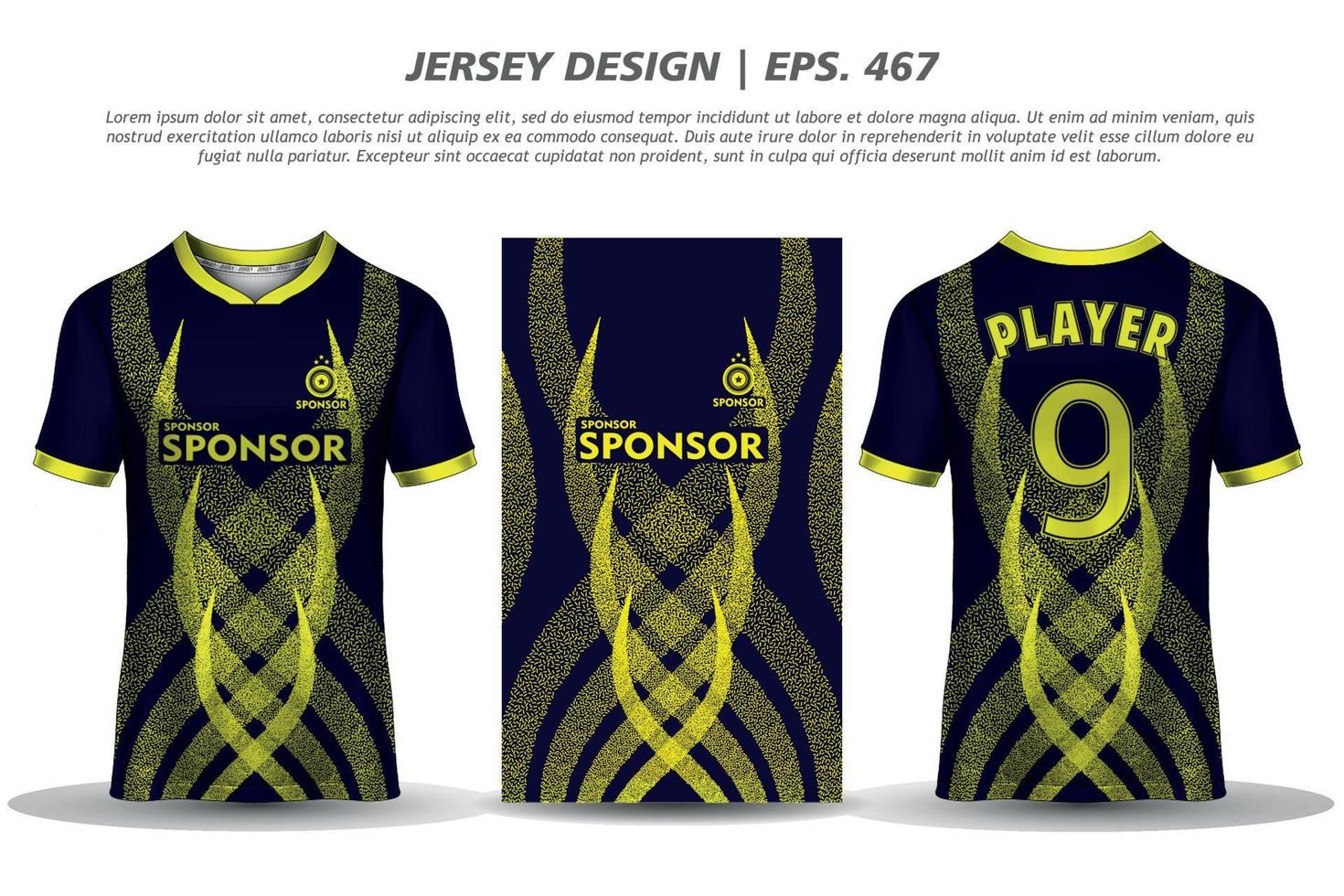 jersey design sublimering t-shirt premium geometriskt mönster otrolig vektorsamling för fotboll fotboll racing cykling spel motocross sport vektor