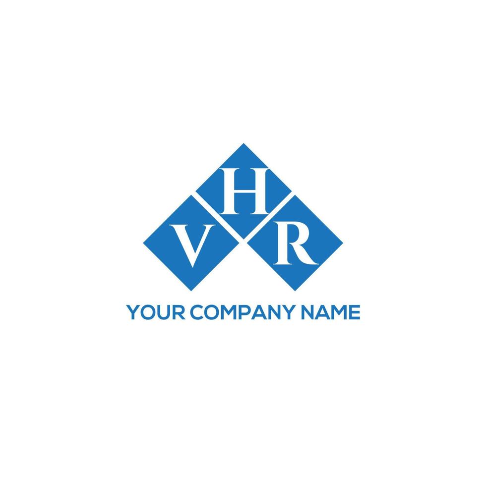 vhr-Brief-Logo-Design auf weißem Hintergrund. vhr kreatives Initialen-Buchstaben-Logo-Konzept. vhr Briefgestaltung. vektor