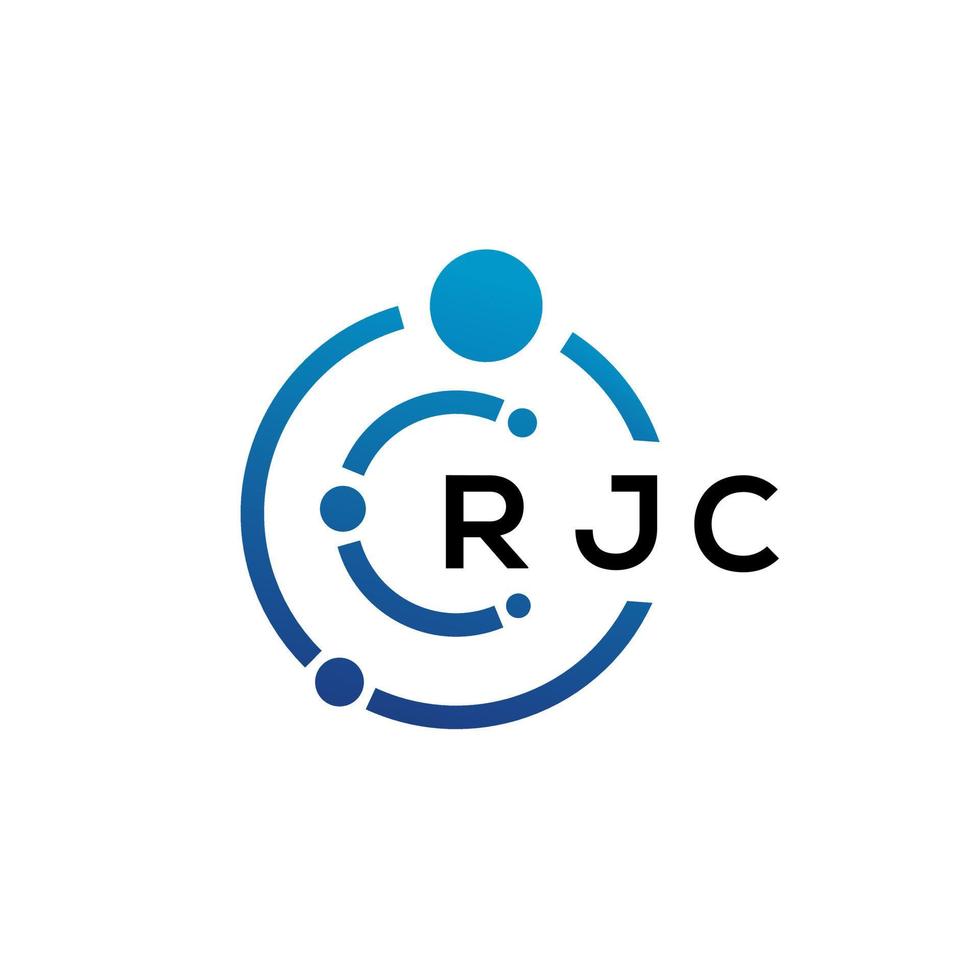 RJC-Brief-Technologie-Logo-Design auf weißem Hintergrund. rjc kreative Initialen schreiben es Logo-Konzept. rjc Briefgestaltung. vektor