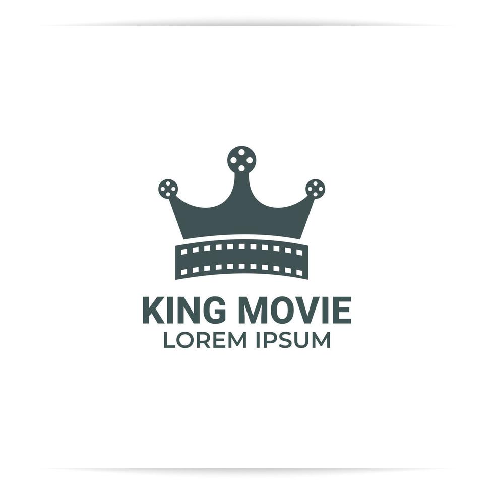 Logo-Königsfilm oder Königsfilmvektor vektor