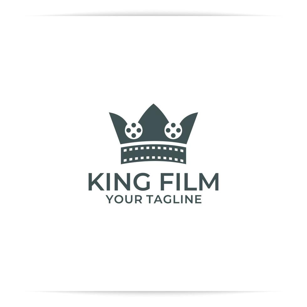 logotyp kung film eller kung film vektor