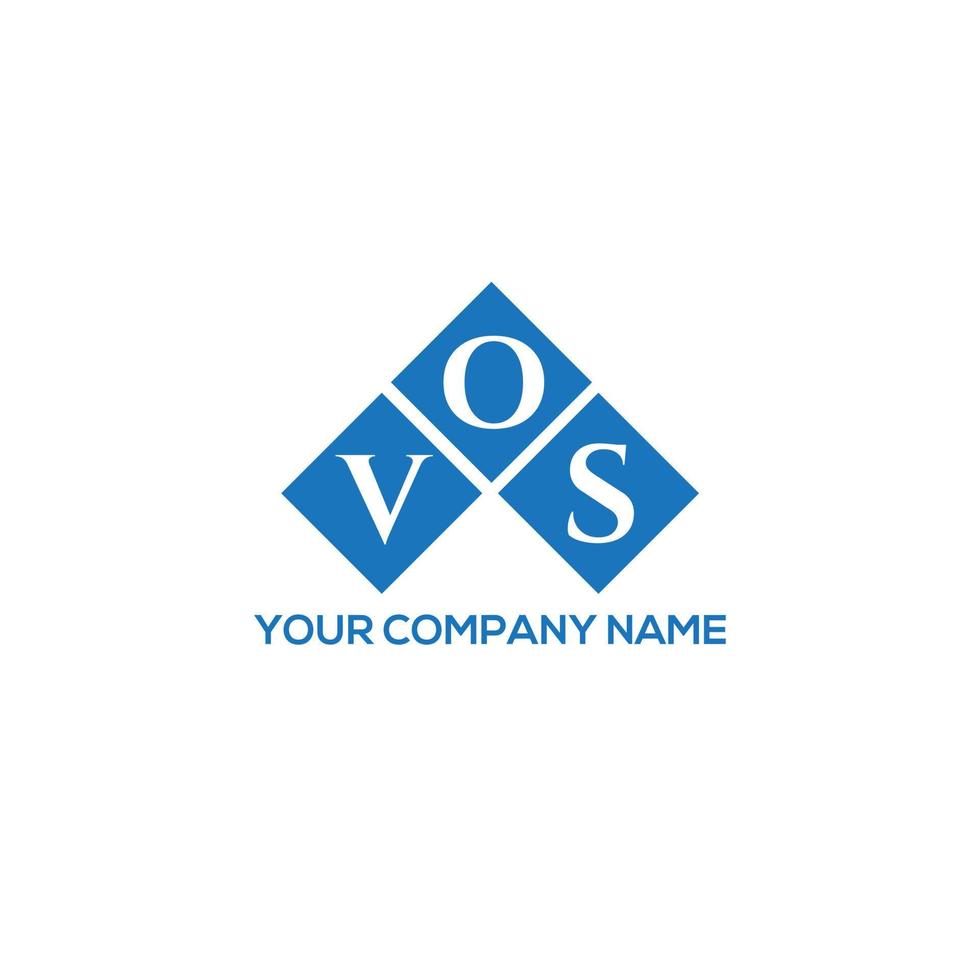 vos brev logotyp design på vit bakgrund. vos kreativa initialer brev logotyp koncept. vos bokstavsdesign. vektor