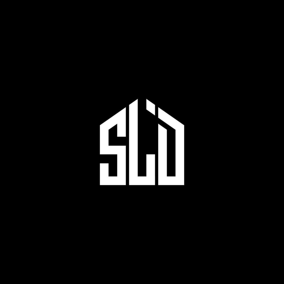 sld brev logotyp design på svart bakgrund. sld kreativa initialer brev logotyp koncept. sld letter design.sld bokstav logo design på svart bakgrund. s vektor