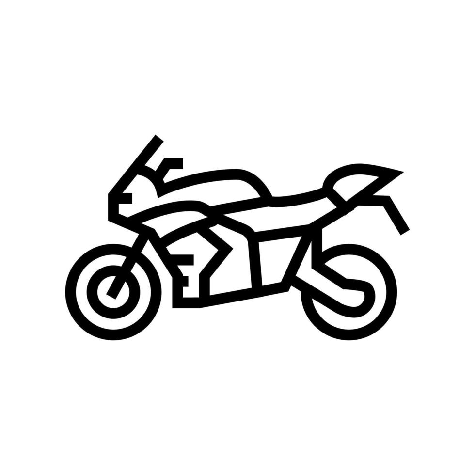 motorcykel transport linje ikon vektorillustration vektor