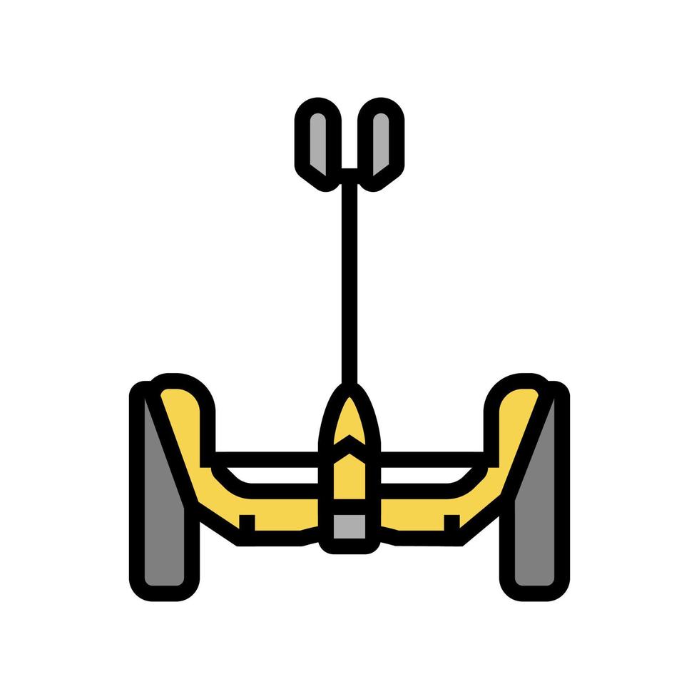 Segway Fahrzeug Farbsymbol Vektor Illustration