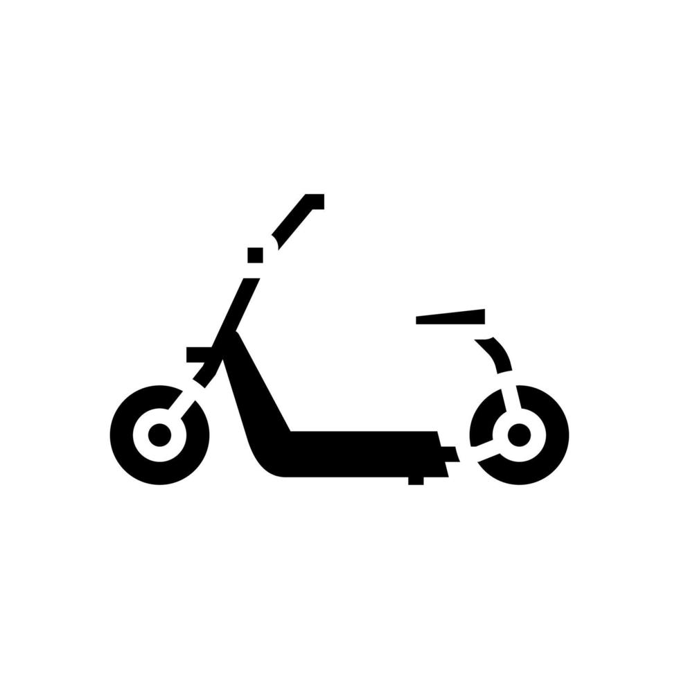 Hover Cart Glyph Symbol Vektor Illustration