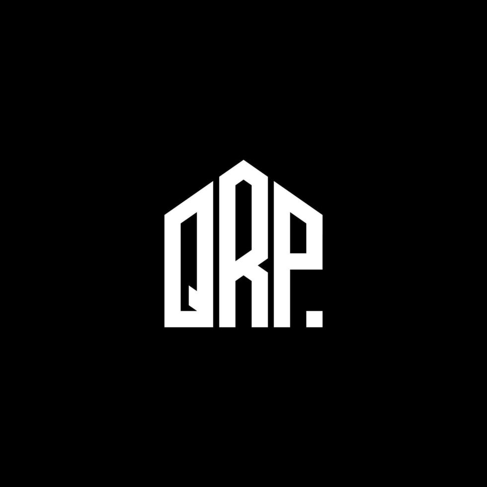 qrp kreativa initialer bokstavslogotyp koncept. qrp letter design.qrp letter logotyp design på svart bakgrund. qrp kreativa initialer bokstavslogotyp koncept. qrp-bokstavsdesign. vektor
