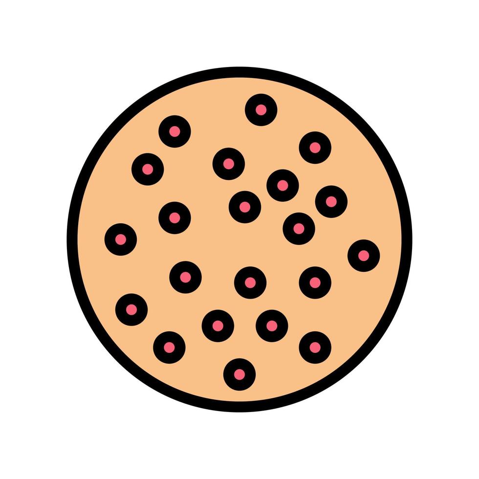 lichen planus hudsjukdom färg ikon vektor illustration